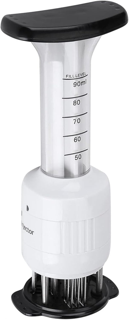 Dioche Meat Marinade Needle Injector, 30 and Tenderizer Injector, Steaks Flavor Syringe Cook Kitchen Tool, for BBQ, Turkey, Fish, Brisket, Pork and Chicken