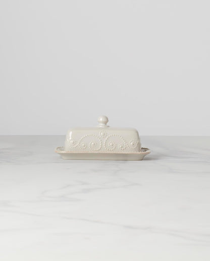 Lenox French Perle Chip and Dip Tray, White -