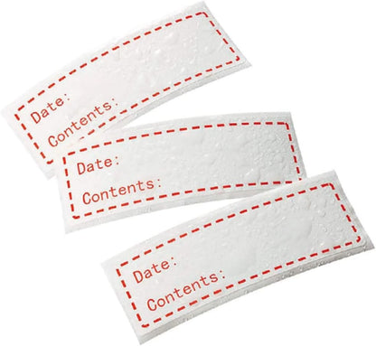 Lurrose 2rolls Natural Food Stickers for Boys and Girls DIY English Record Date Labels for Containers Kitchen