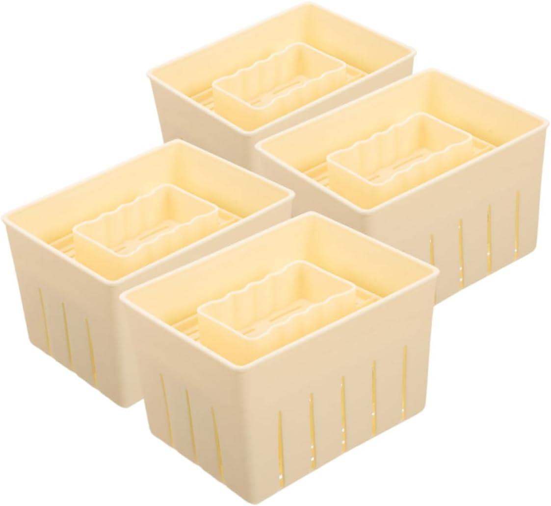 4pcs Cheese Press Tool Home Cheese Pressing Tool Diy Tofu Press Tofu Mould Strong Maker
