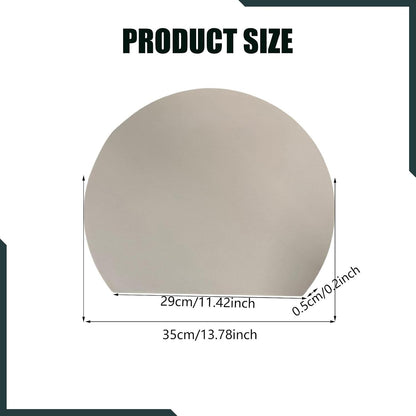Cutting Mat, Non-Slip, Scratch-Resistant, D-Shaped, Flexible, Made of TPU, for The Kitchen, Black L