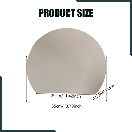 Cutting Mat, Non-Slip, Scratch-Resistant, D-Shaped, Flexible, Made of TPU, for The Kitchen, Black L