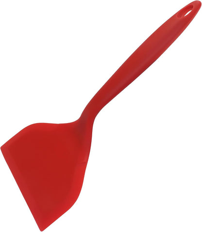 BokWin 2 Pack Wide Silica Gel Pancakes Spatula Turner, Red