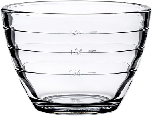 Anchor Hocking Glass 6 Piece 2 Cup 4-IN-1 PREP BOWLS