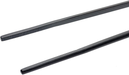 Mercer Culinary 18-8 Stainless Steel Chef Plating Tongs, Offset Tip, 6-1/2 Inch