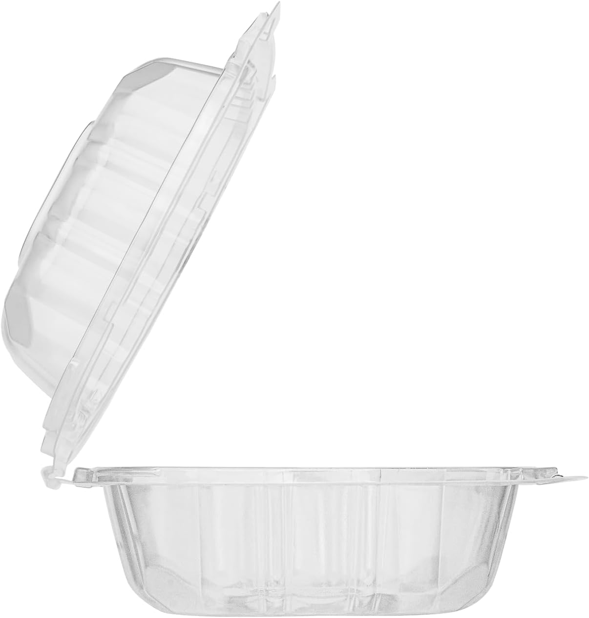 Karat FP-HC99PP-3CU 9"X 9" PP Hinged Containers 3 Compartment - (Case of 200)