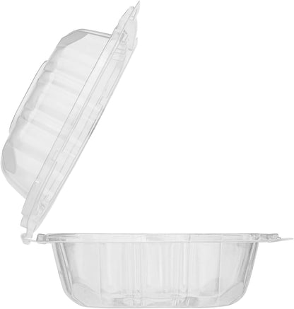 Karat FP-HC99PP-3CU 9"X 9" PP Hinged Containers 3 Compartment - (Case of 200)