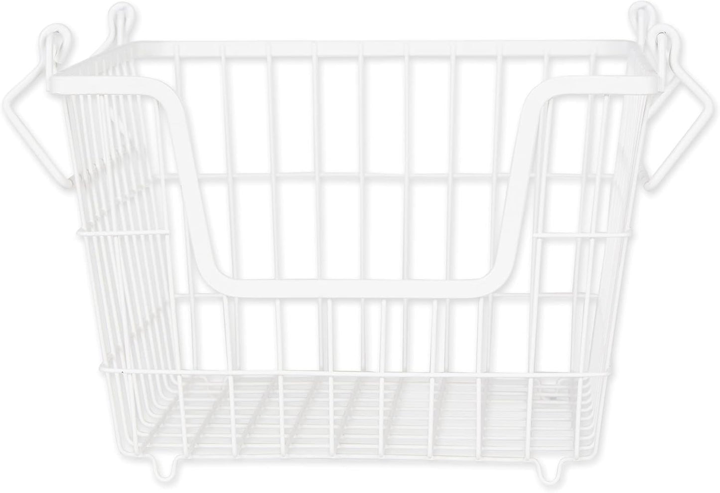 DII Metal Wire Mesh Stackable Utility Storage Bin, Small Round, 12x12x10", Bronze