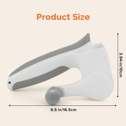 UHIYEE Patented Handheld Parmesan Cheese Grater with 2 Rotary Drums, White