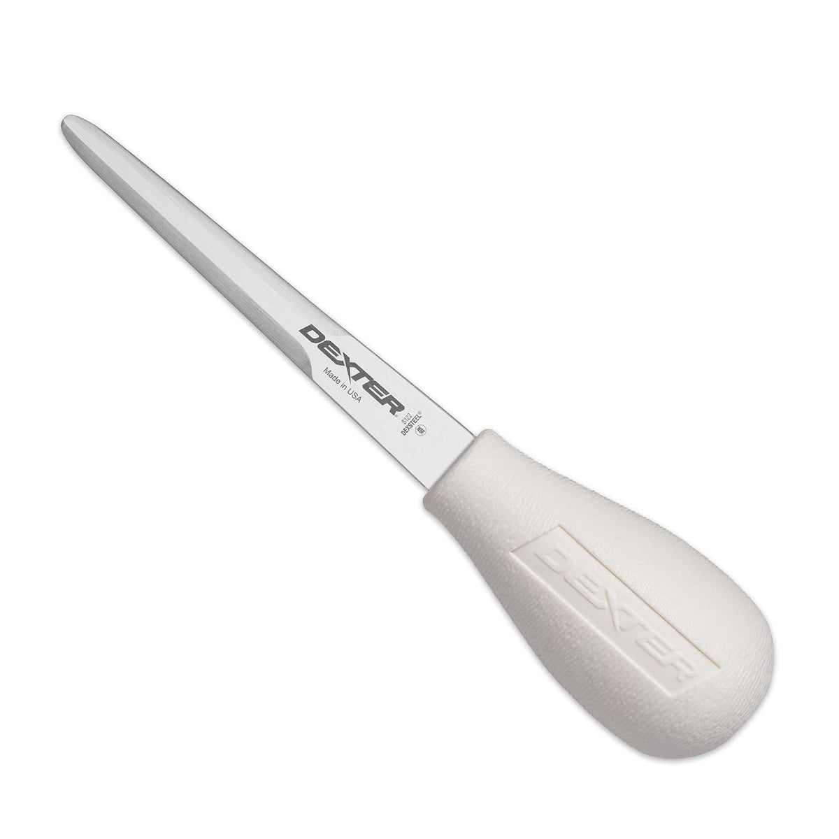 Dexter-Russell Sani-Safe S122-PCP 4" Boston Pattern Oyster Knife with Polypropylene Handle