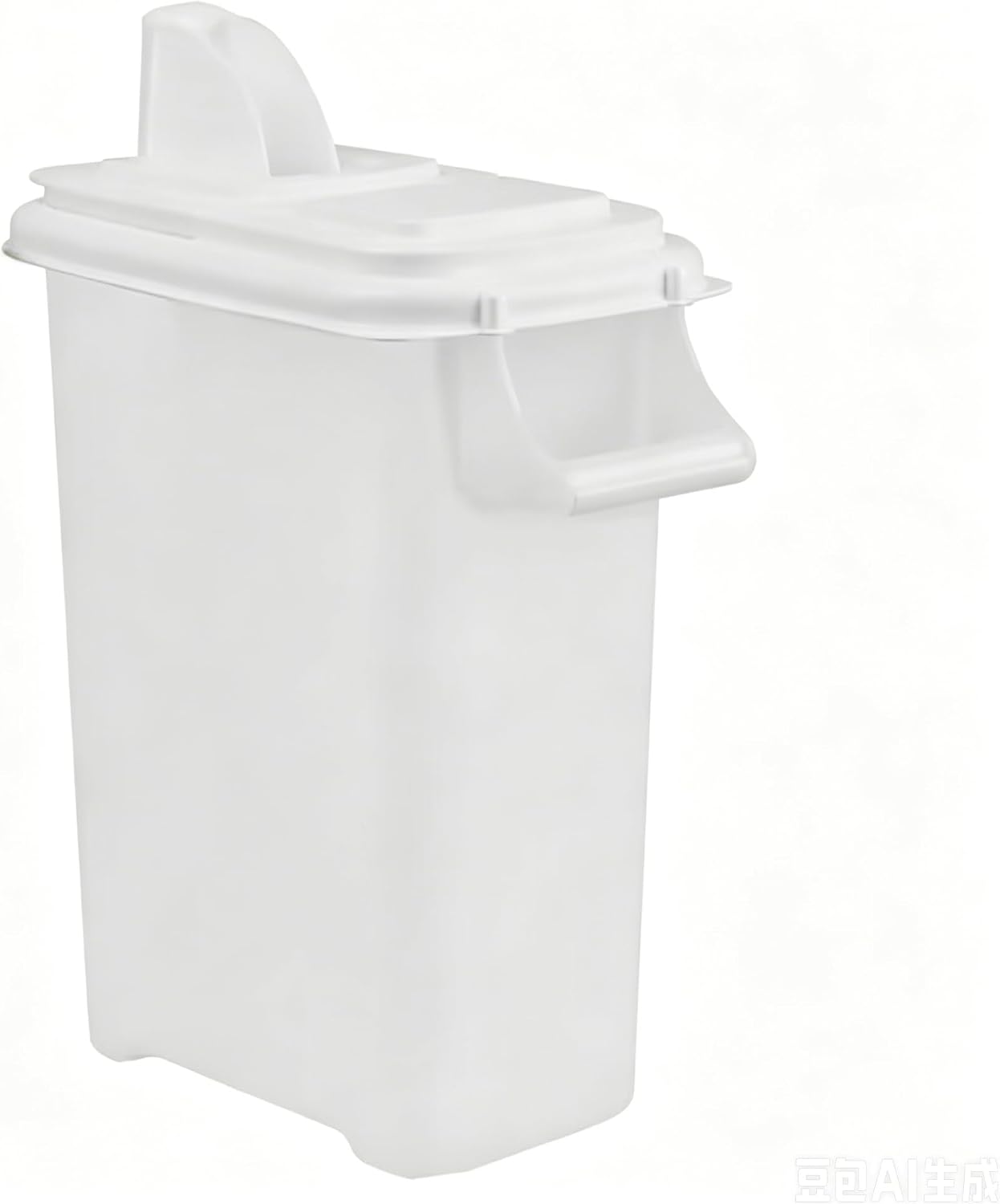 Pet Food Storage Container 16 Quart, Large Capacity Grain Bin with Easy Pour Spout, Airtight Bird Feeder and Dog Cat Treats Dispenser for Kitchen Pantry Organization