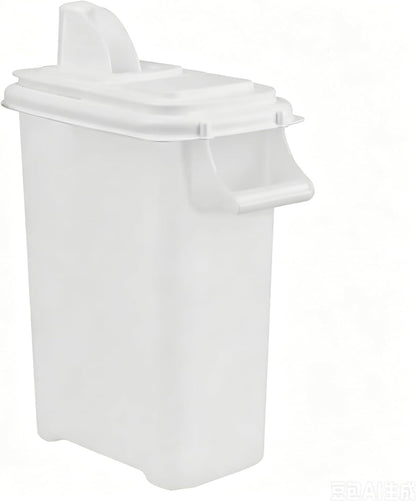 Pet Food Storage Container 16 Quart, Large Capacity Grain Bin with Easy Pour Spout, Airtight Bird Feeder and Dog Cat Treats Dispenser for Kitchen Pantry Organization