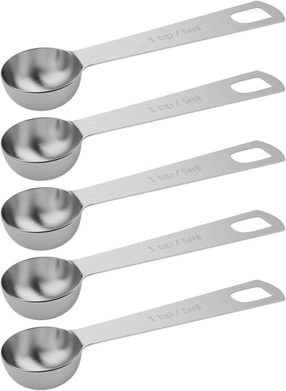 1tsp(1/3tbsp, 5ml) Measuring Spoon, Stainless Steel Teaspoon