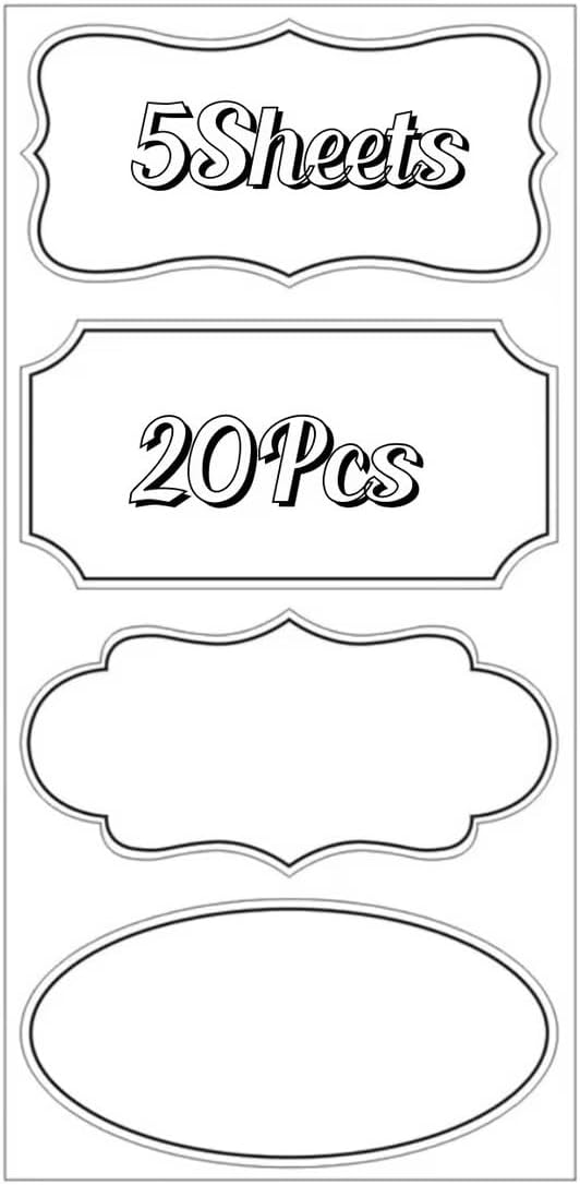 100-Pack Removable Freezer Labels, Waterproof Food Storage Stickers for Date & Contents Marking - Colors A