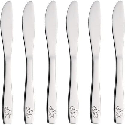 ANNOVA Kids Silverware Children's Safe Flatware Set Stainless Steel - Children Forks, Children Tablespoons, Toddler Utensils, Metal Cutlery Set for LunchBox (Rainbow, 6)
