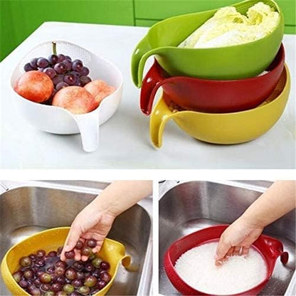 Rice Washer Quinoa Strainer Cleaning Veggie Fruit Kitchen Tools with Handle Newest