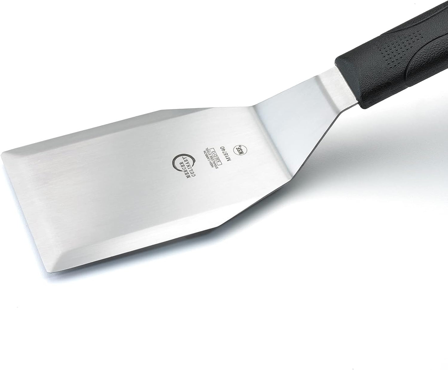 Mercer Culinary Millennia Bench Scraper, 5 7/8 Inch X 3 1/2 Inch Blade, Black Handle