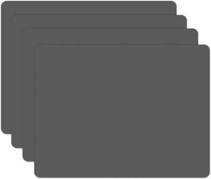 Silicone Placemats, Food-Grade Non-Slip Waterproof, Dining, Stain Resistant, Countertop Protector, Kitchen Counter Mat, Heat Resistant, Baking mat Dishwasher Safe (23.6"×15.7"-1pack, Black)