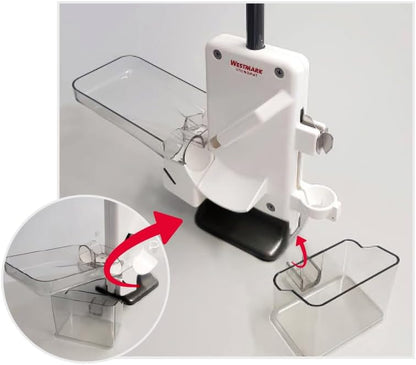 Westmark Cherry & Plum Pitter “Steinex-Combi” – 2-in-1 Fruit Pit Remover, Stainless Steel Blade, Heavy-Duty Aluminum, Fast Clean Pitting for Cherry Jam, Pie & Syrup