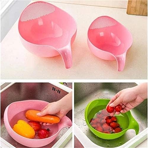 Rice Washer Quinoa Strainer Cleaning Veggie Fruit Kitchen Tools with Handle Newest