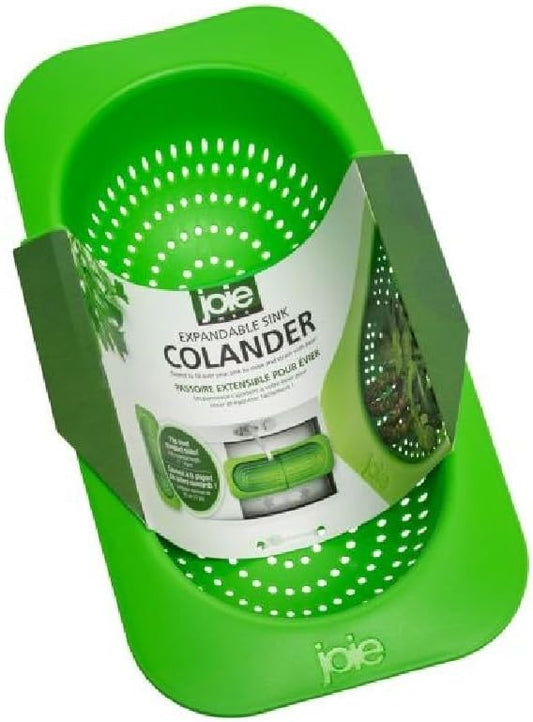 Joie Expanding Sink Colander, Green