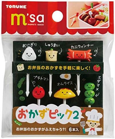 Torune Food Picks Bento Lunch Accessories Japanese Side Dish Picks 6 pcs