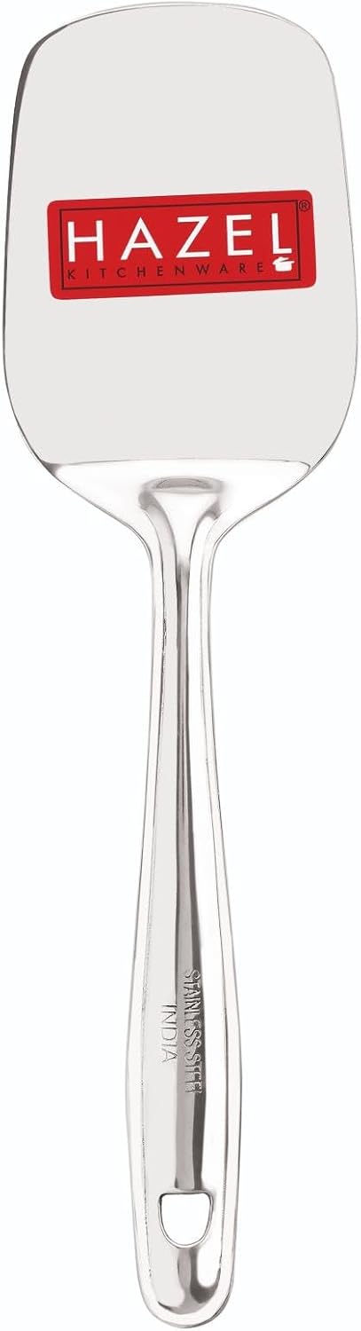HAZEL Stainless Steel Cake Pie & Pastry Serving Spoon with Handle Slicer Lifter, Silver