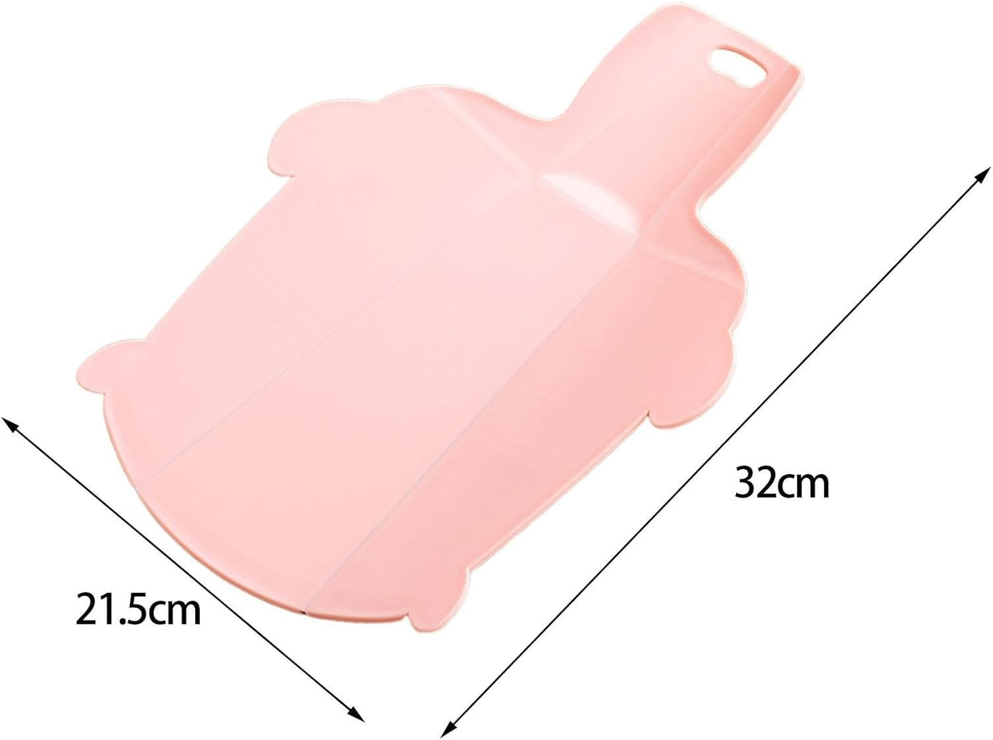 Qianly Board Kitchen Prep Mat Portable Foldable Cutting Board Vegetable Meat Cutting Mat for Household Biscuits Vegetables Cheese Fruits, Pink