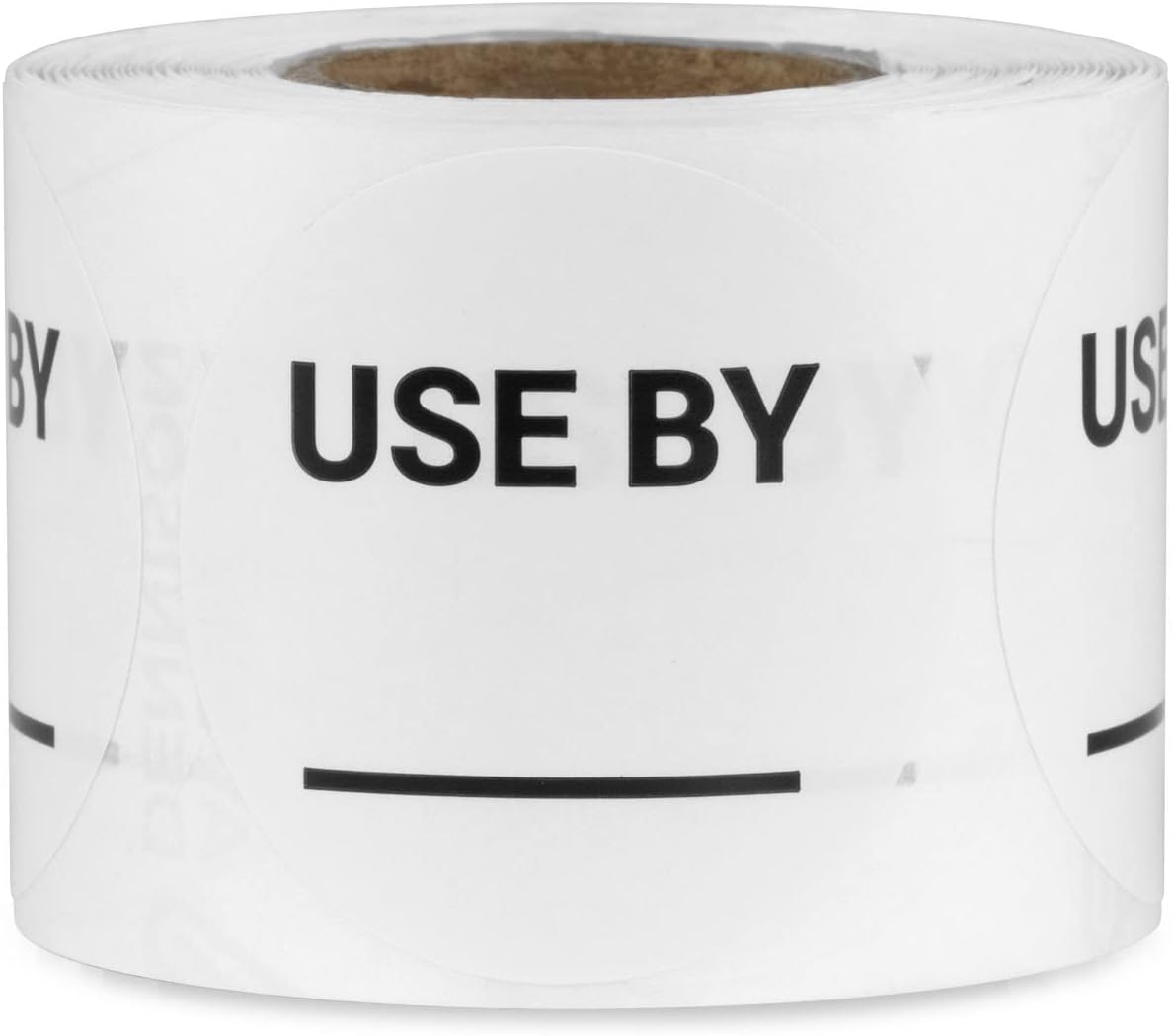 Use by/Expiration Food Date Labels (1.5 inch, Round - 300 Labels) Use by Date Stickers for Food Service, Dating Food Rotation, Best Before Food Prep, Delis or Restaurants