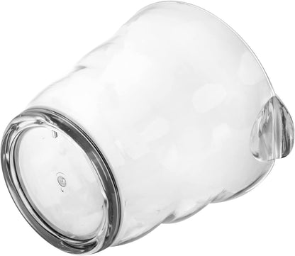 Dicunoy Ice Bucket, 4 Liter Plastic Champagne Bucket Chiller, Thick Clear Beverage Tubs with Handle, Thick Wine Cooler Bucket for Bar, Home, Parties, for Wine or Champagne Bottles