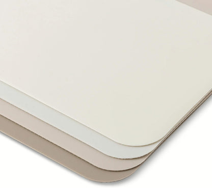 4-Piece Poly Cutting Mats SM 7.5"x11.4", MD 9.8"x13.4" - Cream