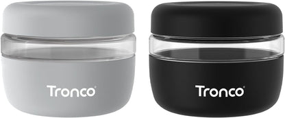 Tronco 24 oz Glass Food Storage Containers with Lids, Airtight, Leak & Spill Proof Glass Lunch Bowls for Meal Prep, Salad, Yogurt, Soup & Stew, Microwave & Dishwasher Safe, BPA-Free, Set of 1
