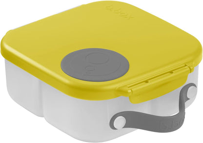 b.box Mini Lunch Box 2-Pack, Leak Proof Bento Box for Kids, 3 Compartment Snack Containers Ages 3+, Lunchbox for Daycare + School, Dishwasher Safe, BPA-Free, PFAS-Free, 4.25 Cup - Blue + Green