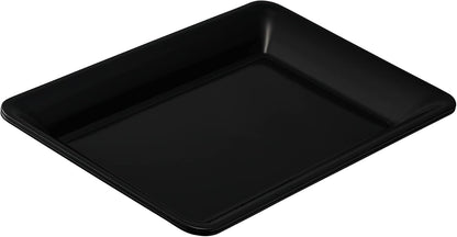 Plasticpro Plastic Serving Trays - Serving Platters Rectangle 10 X 14 Disposable Party Dish Crystal Clear Pack of 4