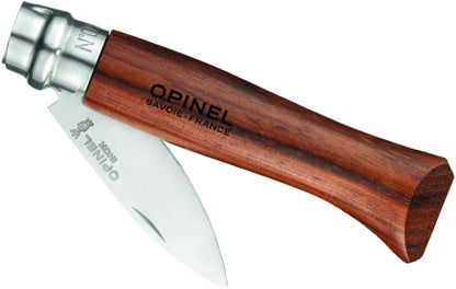 Opinel No.09 Stainless Steel Folding Oyster & Shellfish Knife with Padouk Handle