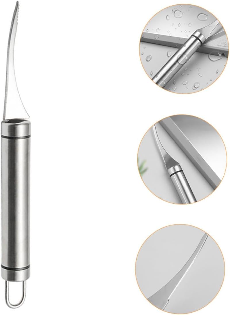 2 Piece Stainless Steel Shrimp Peeler for Kitchen Shell Cleaning