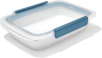 OXO Good Grips Prep & Go Snack & Dip Container, Snack Fuss-Free on the Move, Leakproof Reusable Small Meal Food Storage and Lid, Food Containers with Lids, Snack Organizer, 1.6 Cups/0.4 L