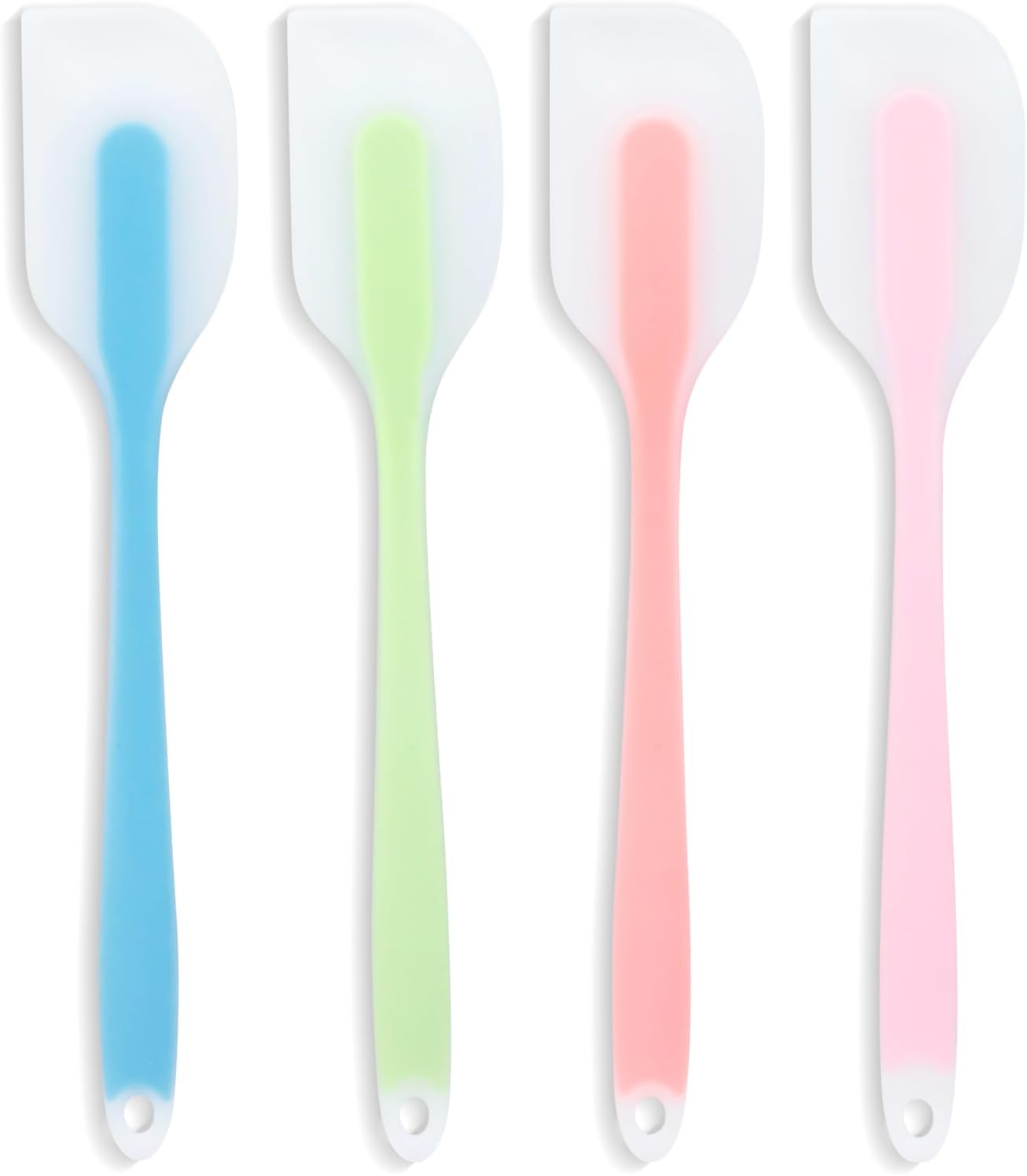 Silicone Spatula Set – 4-Piece Heat-Resistant Flexible Utensils with Stainless Steel Core – Premium Food Grade, BPA-Free, Seamless Kitchen Tools – Dishwasher Safe, Heavy Duty, Non-Slip Grip