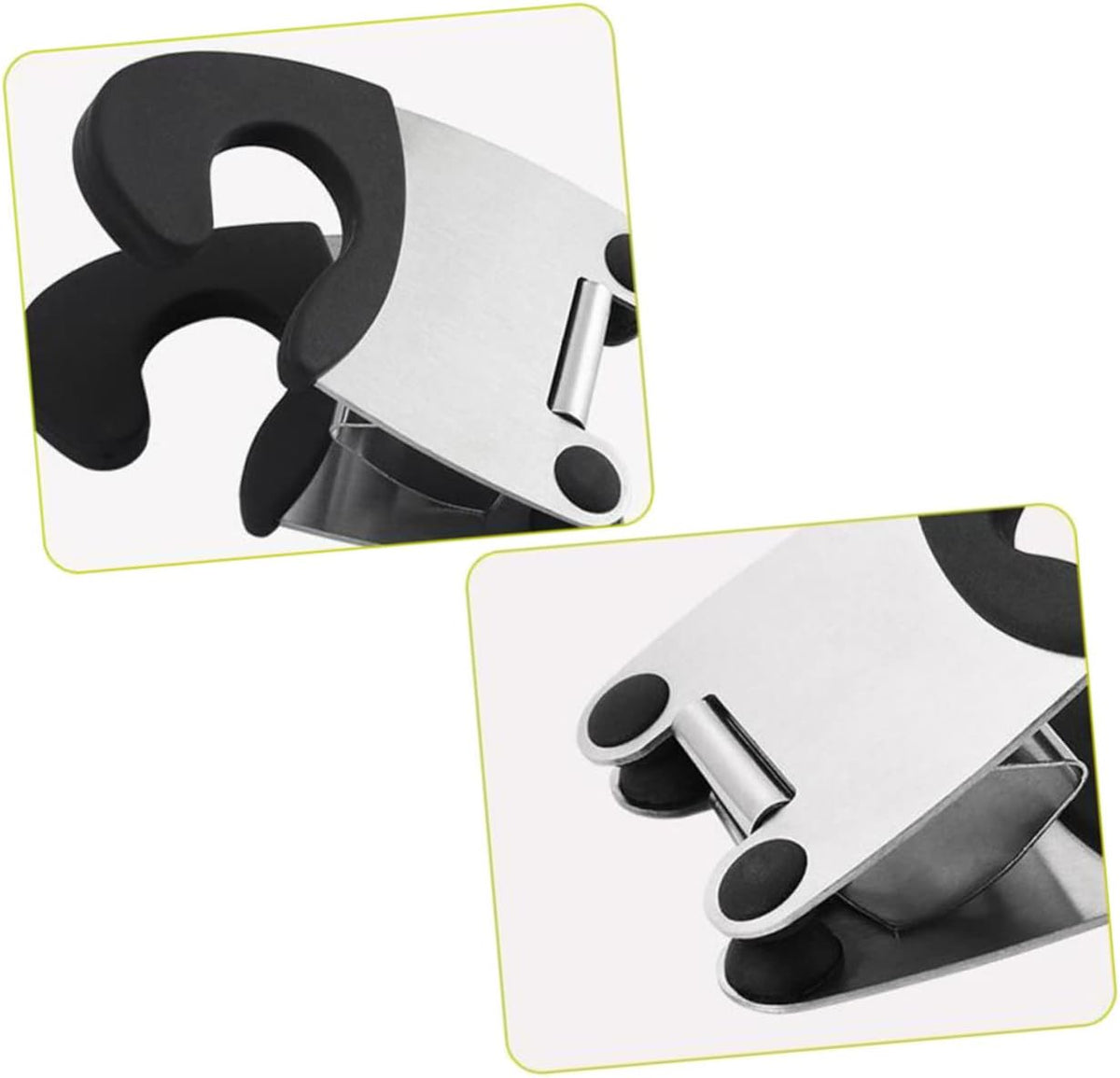 3Pcs Stainless Steel Pot Clip Spoon Holder for Kitchen Cooking