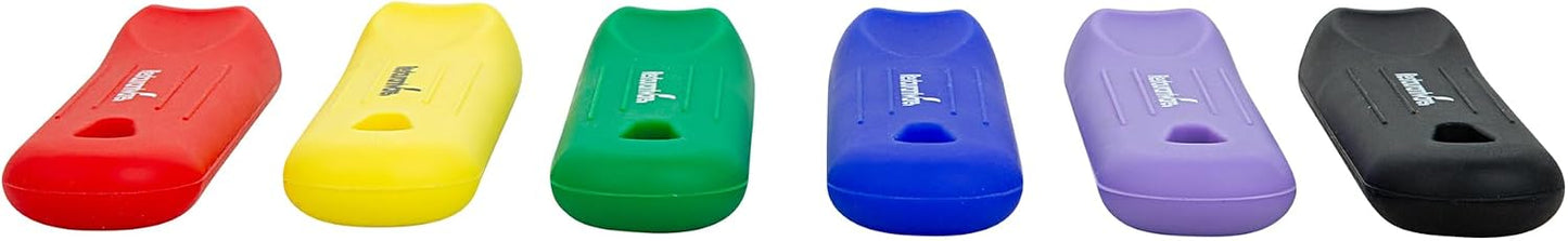 Restaurantware Silicone Pan Handle Cover Set 1-Count Heat-Resistant Removable Pan Handle Grips, Ergonomic Non-Slip Green Handle Protectors for Fry Pans and Sauce Pans