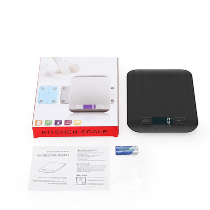 Digital Shipping Scale,Stainless Steel Panel, Accurate Portable Postal Scale for Packages, Small Business,Kitchen, Food, Handmade, Liquids, and Boutique (Rose Gold Battery(5kg/1g))
