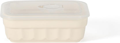 Martha Stewart Shadowbrook 5-Piece Borosilicate Glass Storage Container Set – Airtight Locking Lids, 21.6 oz Meal Prep, Leftover & Lunch Containers, Microwave, Oven & Dishwasher Safe