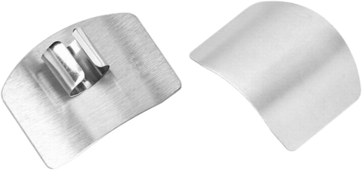 2-Pack Stainless Steel Hand Guard, Kitchen Professional Mandolin Slicing and Protector, Anti-Cutting Shield for Chopping, Shredding, Food Peeler Safety Tool for Adults (2pcs)