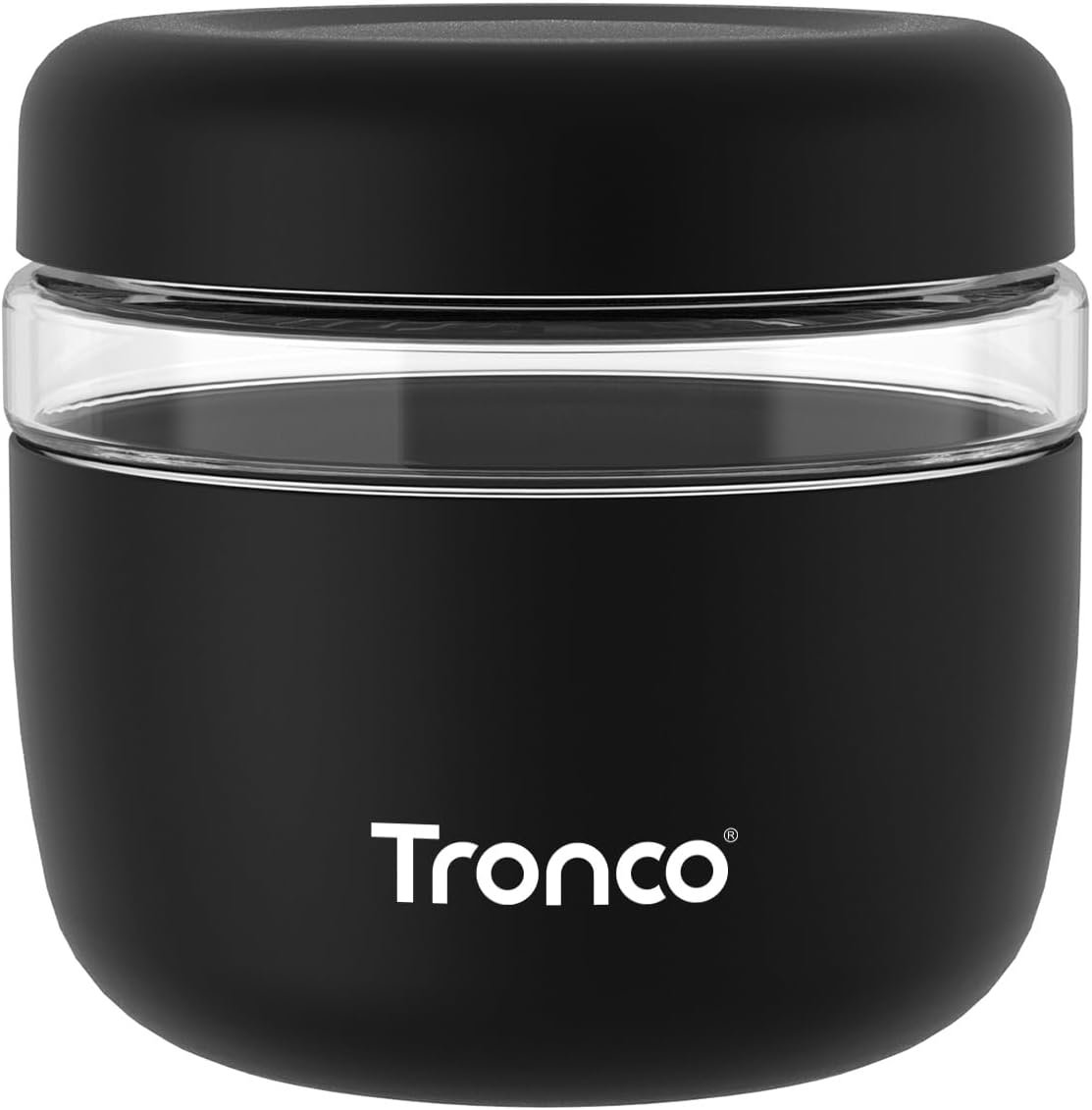 Tronco 24 oz Glass Food Storage Containers with Lids, Airtight, Leak & Spill Proof Glass Lunch Bowls for Meal Prep, Salad, Yogurt, Soup & Stew, Microwave & Dishwasher Safe, BPA-Free, Set of 1