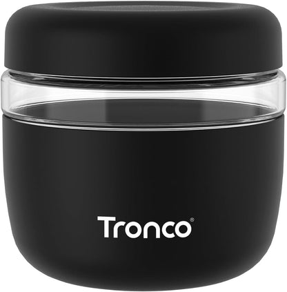 Tronco 24 oz Glass Food Storage Containers with Lids, Airtight, Leak & Spill Proof Glass Lunch Bowls for Meal Prep, Salad, Yogurt, Soup & Stew, Microwave & Dishwasher Safe, BPA-Free, Set of 1