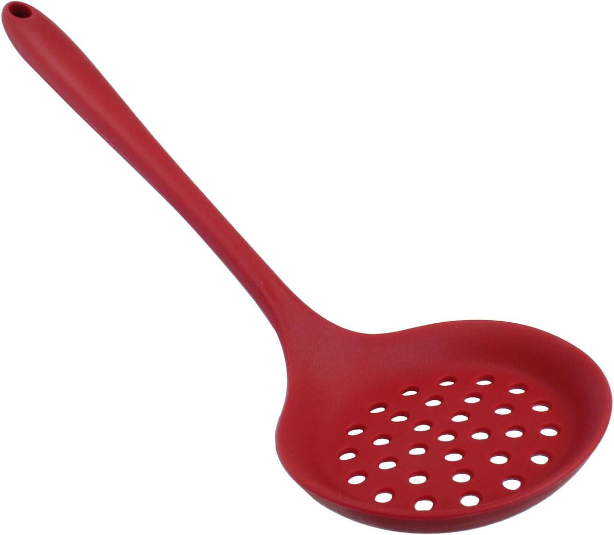 Hordion Silicone Slotted Spoon, Yellow Strainer Spoon Non Stick Skimmer