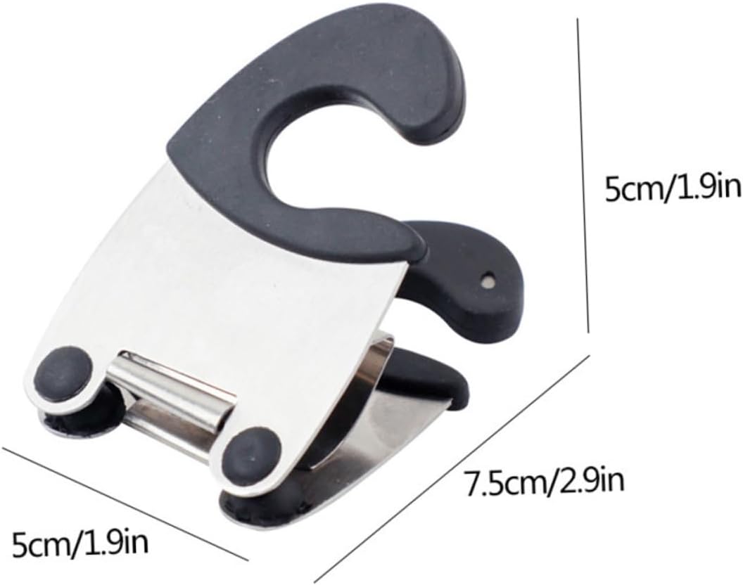 2pcs Pot Clip Spoon Holder - Stainless Steel Utensil Rest for Kitchen Cooking Clip for Spoon Ladle and Spatula Compact Design for Easy Storage