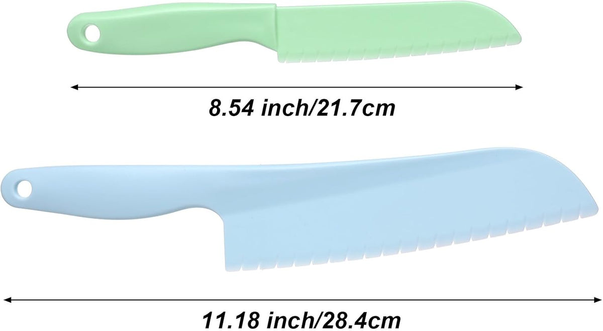 Mabor Plastic Lettuce Knife, 4Pcs Lettuce Knife to Prevent Browning