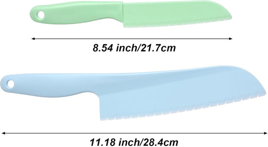 Mabor Plastic Lettuce Knife, 4Pcs Lettuce Knife to Prevent Browning
