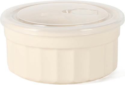 Martha Stewart Shadowbrook 5-Piece Borosilicate Glass Storage Container Set – Airtight Locking Lids, 21.6 oz Meal Prep, Leftover & Lunch Containers, Microwave, Oven & Dishwasher Safe